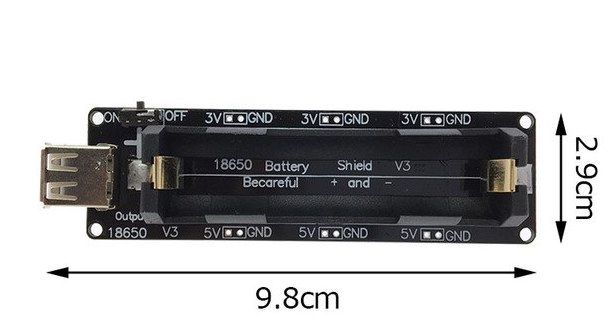 Item-chargeur-transformateur porte-batterie 18650 ESP32-ESP32S-Pour-Wemos-Pour-Raspberry-Pi-18650-Batterie-Charge-bouclier-plaque-V3-micro-USB-Port.jpg 640x640.jpg