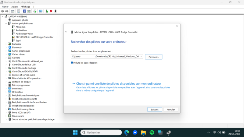 Utiliser l ESP32 avec le logiciel Arduino Capture d cran 2026-01-21 084002.png